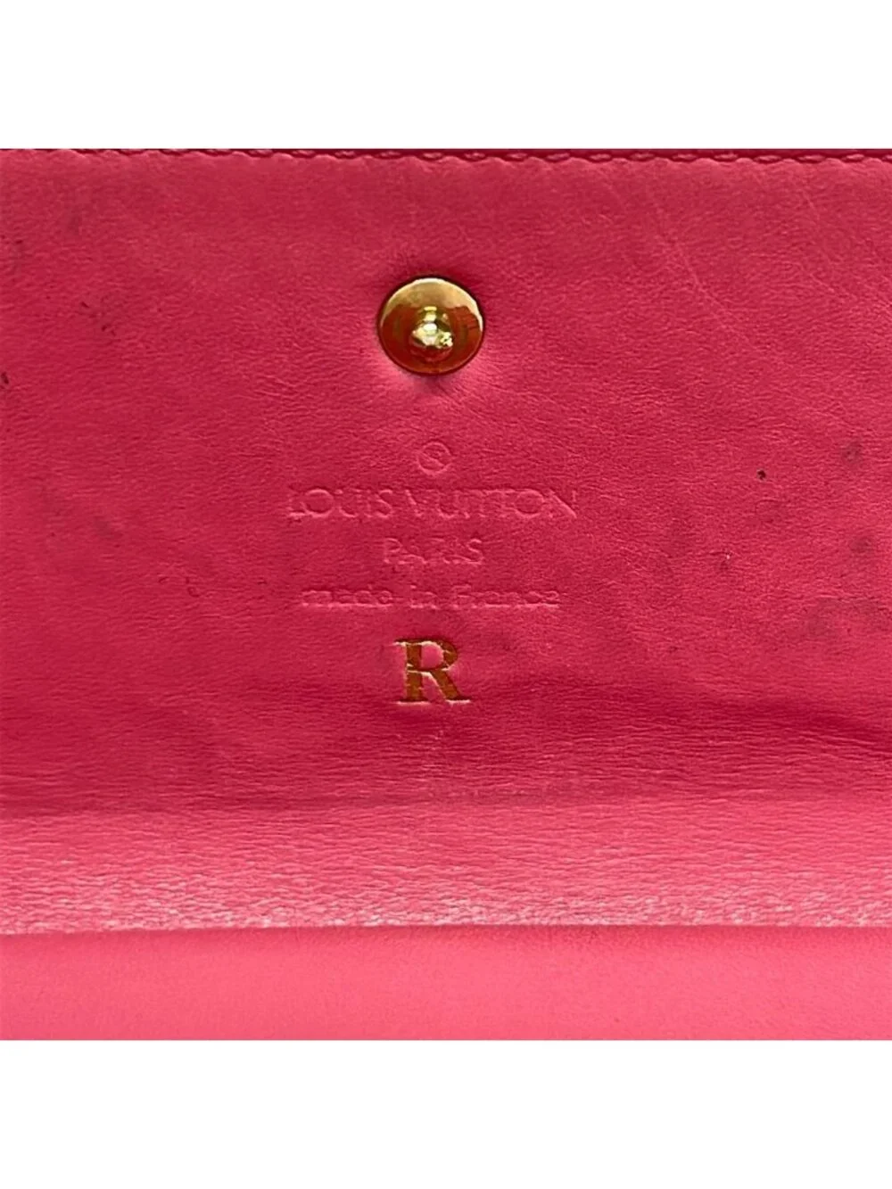 Louis Vuitton Wallet Monogram Vernis Porto Tresor International Flamboise